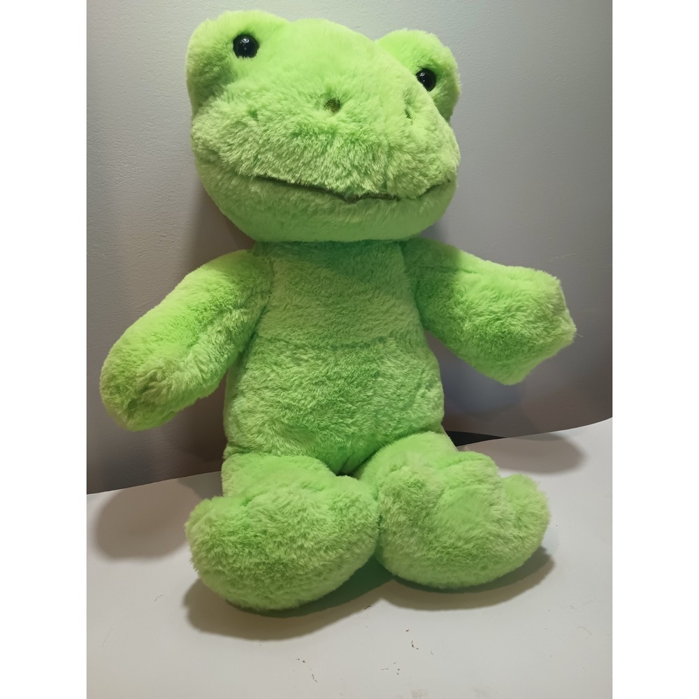 Build A Bear Exclusive Green Spring Frog Plush 17 in. Stuffed Animal Toy gift